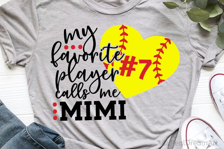 My Favorite Player Calls me Mimi SVG, DXF, PNG, EPS