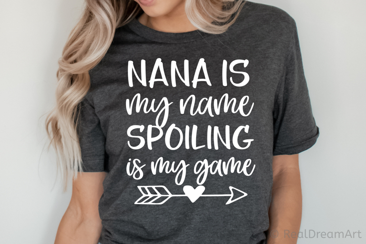 Nana is My Name Spoiling is My Game SVG, DXF, PNG, EPS