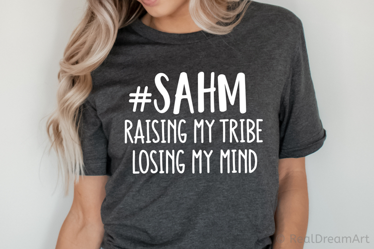 SAHM - Stay at Home Mom SVG, DXF, PNG, EPS