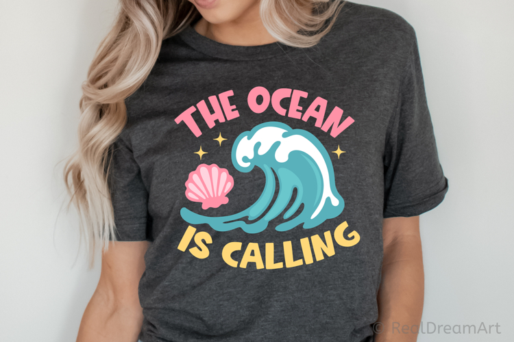 The Ocean is Calling SVG, DXF, PNG, EPS