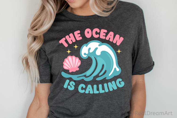 The Ocean is Calling SVG, DXF, PNG, EPS