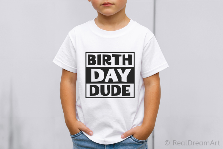 Birthday Dude SVG, DXF, PNG, EPS