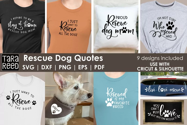 Rescue Dog SVG and Cut Files for Crafters