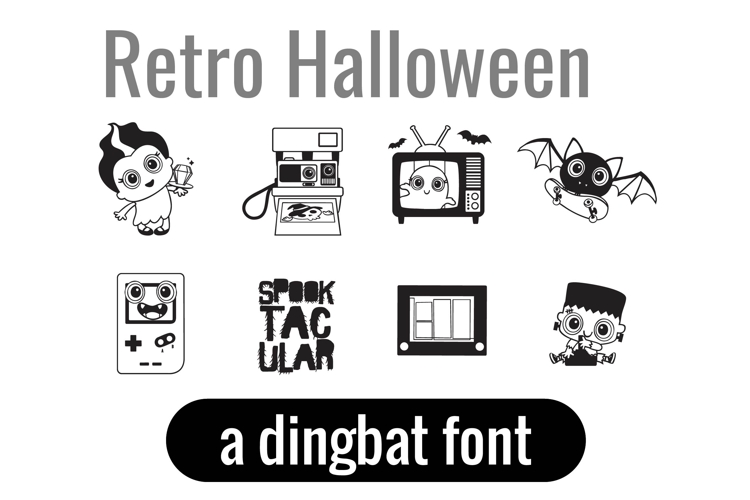 Retro Halloween Dingbats