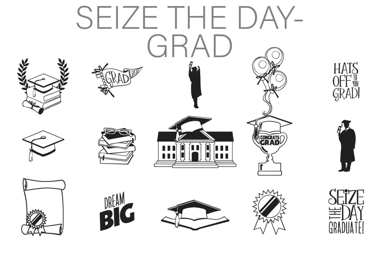 Seize the Day Graduate Dingbats