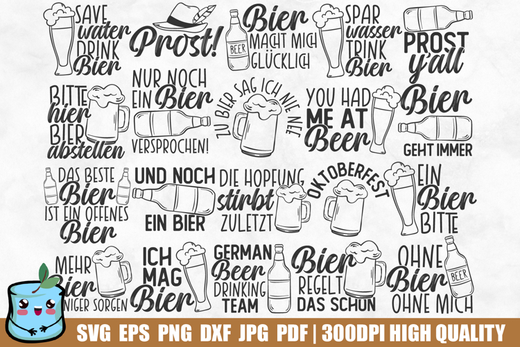 Oktoberfest German Beer SVG PNG Bundle