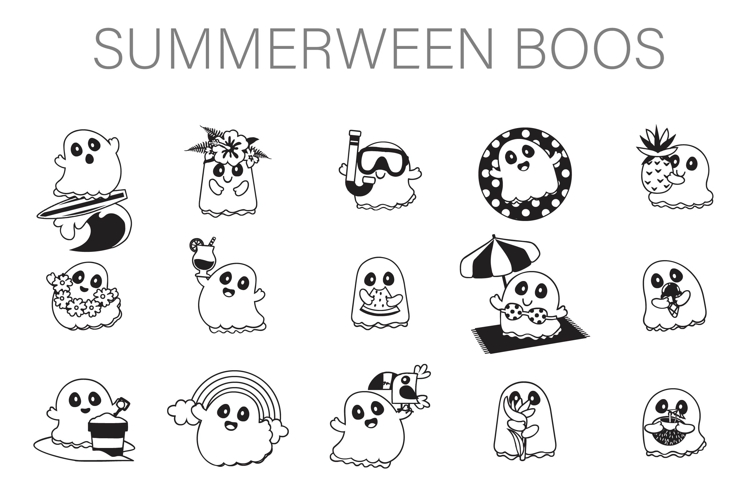 Summerween Boos Dingbats