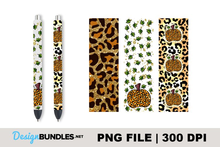 Pumpkin animal print for Epoxy Pen wrap | Sublimation