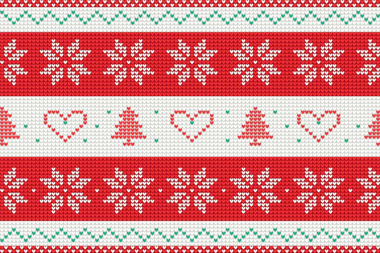 Nordic Knitted Christmas Pattern