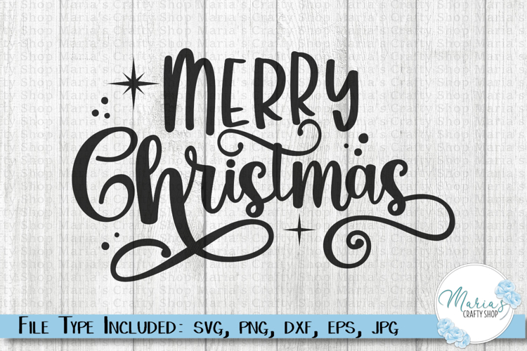 Merry Christmas svg file, Winter Holiday Clip art