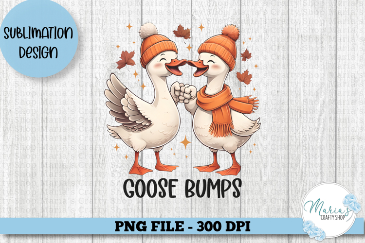 Goose Bumps PNG, Funny Fall Geese Clip art