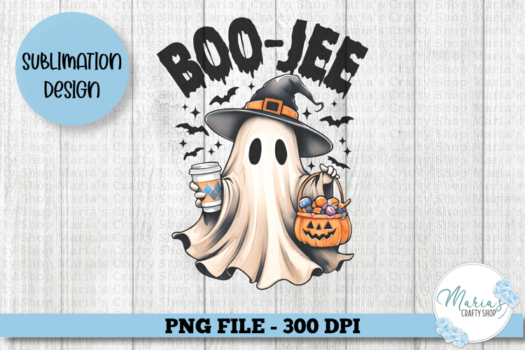 Boo-Jee Ghost PNG, Cute Halloween Ghost clip art