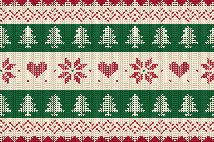 Nordic Knitted Christmas Pattern