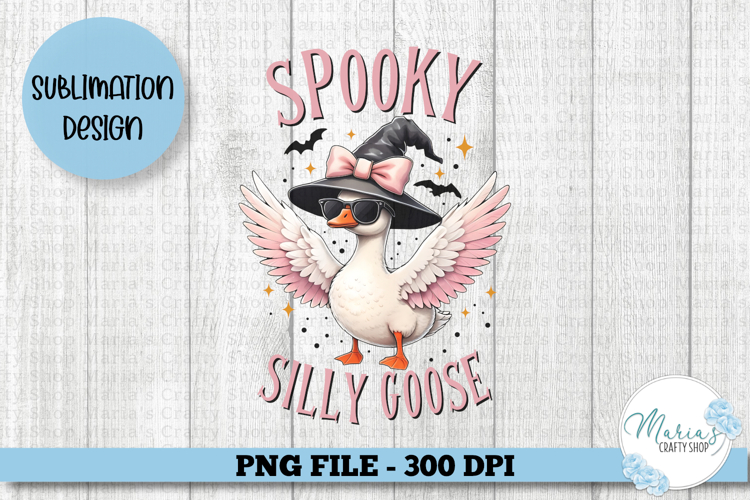 Spooky Silly Goose Halloween PNG, Halloween clip art
