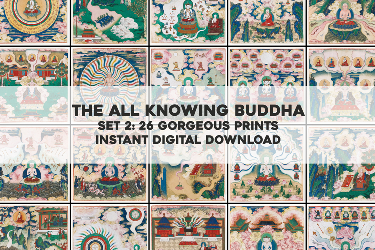 27 Spritual Buddhist Artworks from 18th Century Set 2