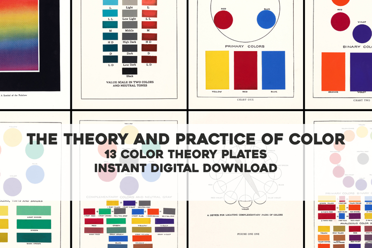 13 Cool Vintage Color Theory Charts- Science & Design Images