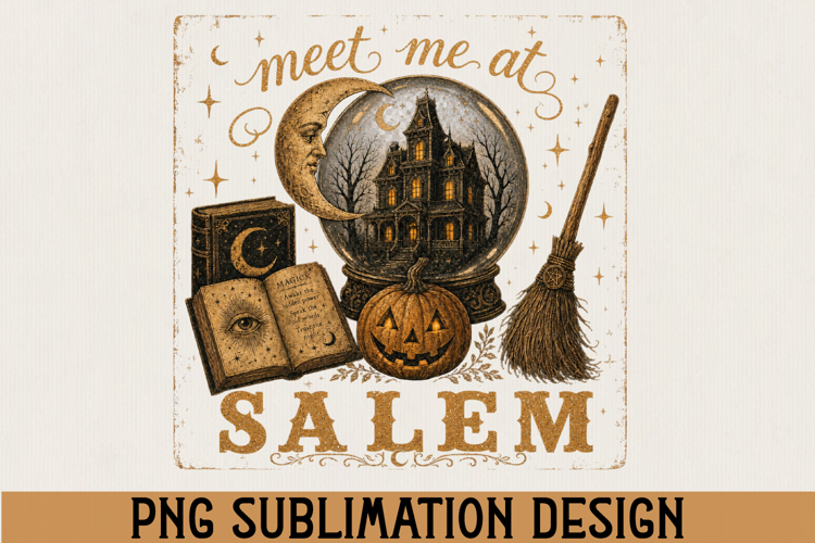 Meet Me at Salem PNG | Halloween Sublimation