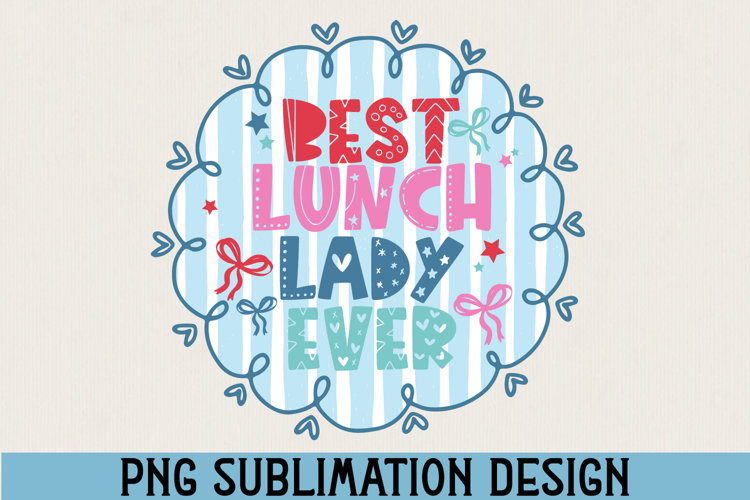 Lunch Lady PNG Sublimation