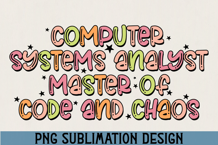 Computer Systems Analyst PNG Sublimation