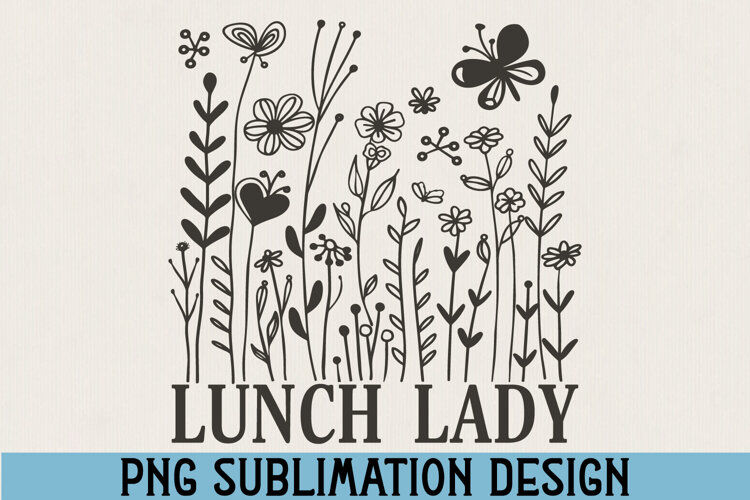 Lunch Lady PNG Sublimation example image 1