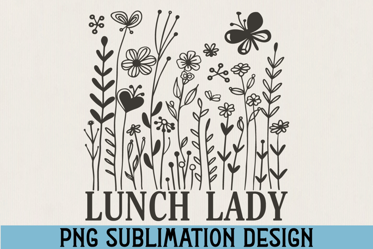 Lunch Lady PNG Sublimation