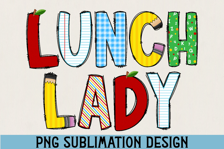 Lunch Lady PNG Sublimation
