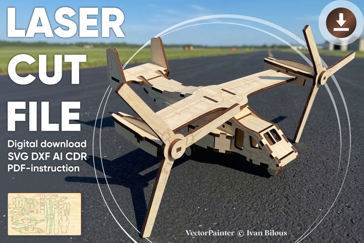 3D Airplane SVGs Image 3