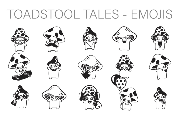 Toadstool Tales Emojis Dingbats