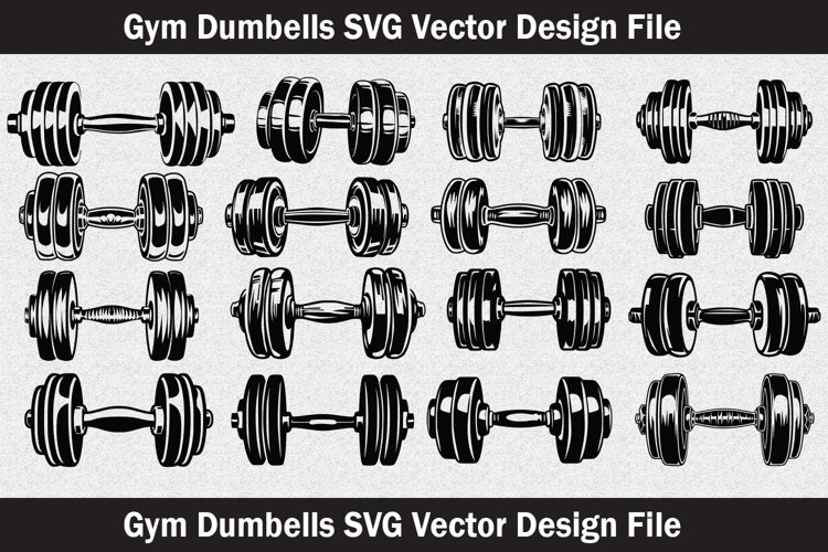 Dumbbell Silhouette Image 17