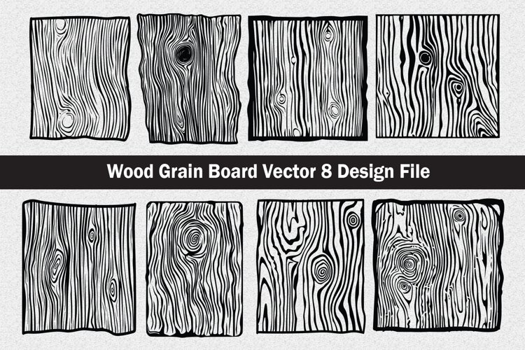 Wood gain pattern SVG silhouette vector cut file example image 1
