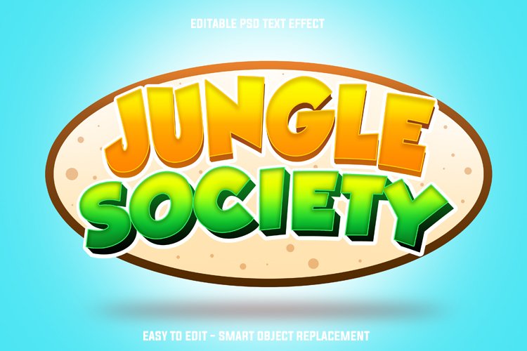 jungle society text effect