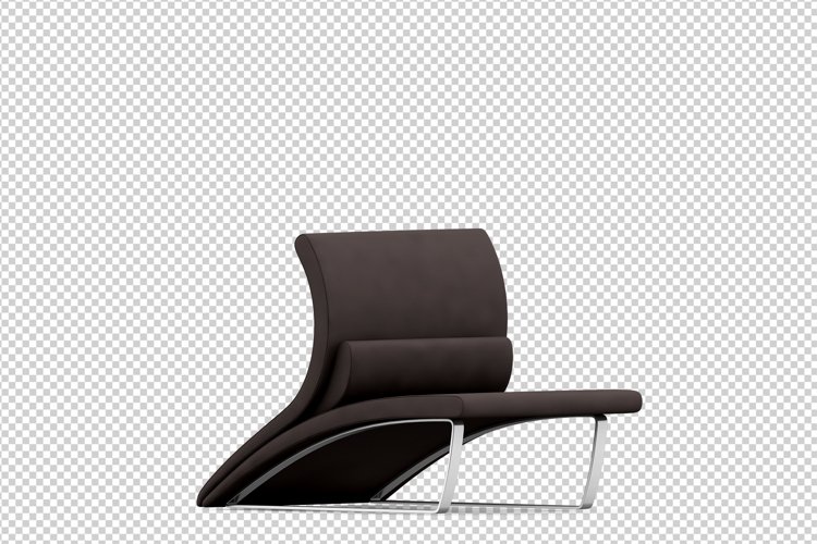 Isometric Arm Chair 3D isolated render example image 1