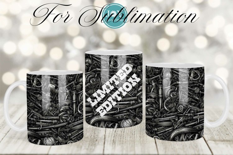 LIMITED EDITION 11oz 12oz 15oz COFFEE MUG SUBLIMATION WRAP