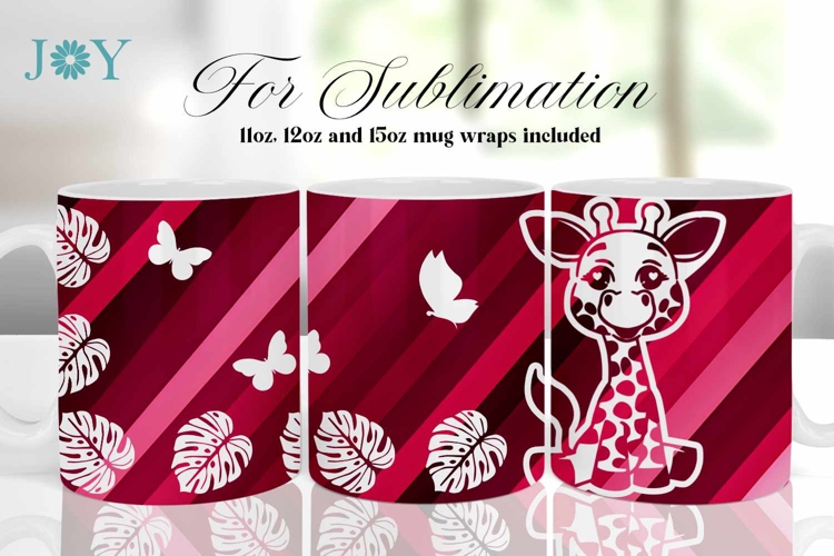 INFUSIBLE INK MUG WRAP CUT FILE SVG - MUG DESIGN