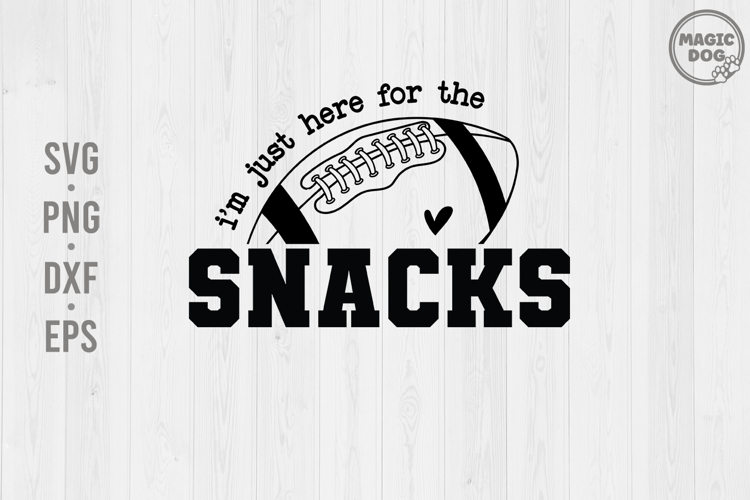 I'm Just Here For The Snacks|Football Game Day|Team Halftime example image 1