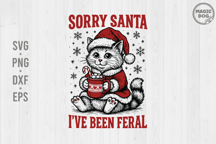 Retro Santa Svg Image 13
