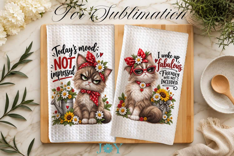 Funny Kitchen Towel Sublimation Design PNG