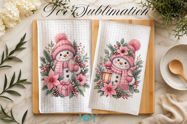 Christmas Kitchen Towel Sublimation Design PNG