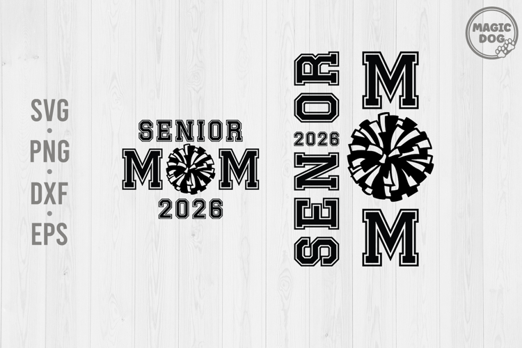 Senior Cheer Mom Class of 2026|Cheerleader Mom 2026 SVG