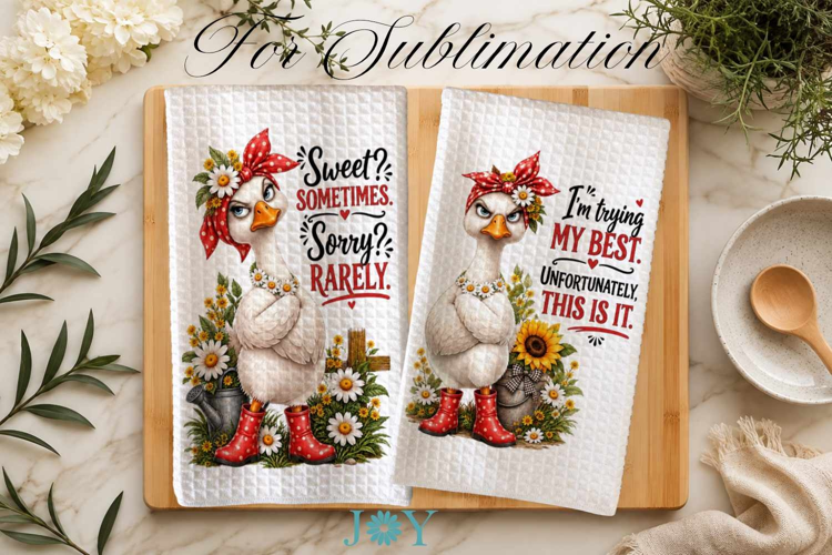 Sarcastic Kitchen Towel Sublimation Design PNG