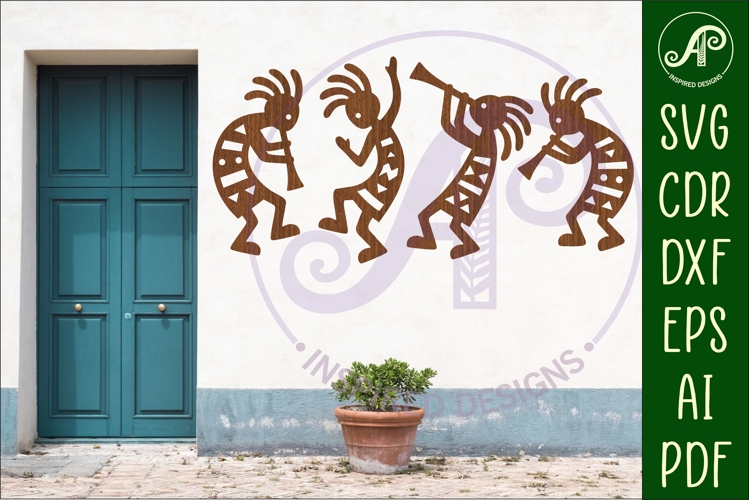 Kokopelli laser cut outs SVG file