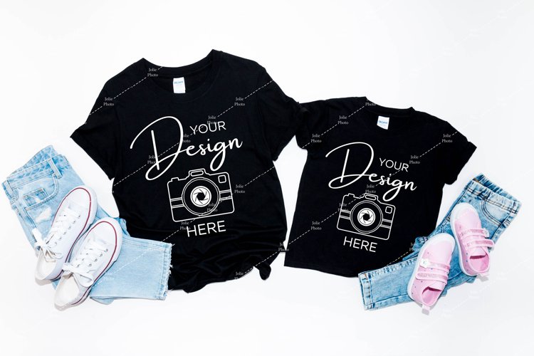 Black Tshirt Mockup Image 14