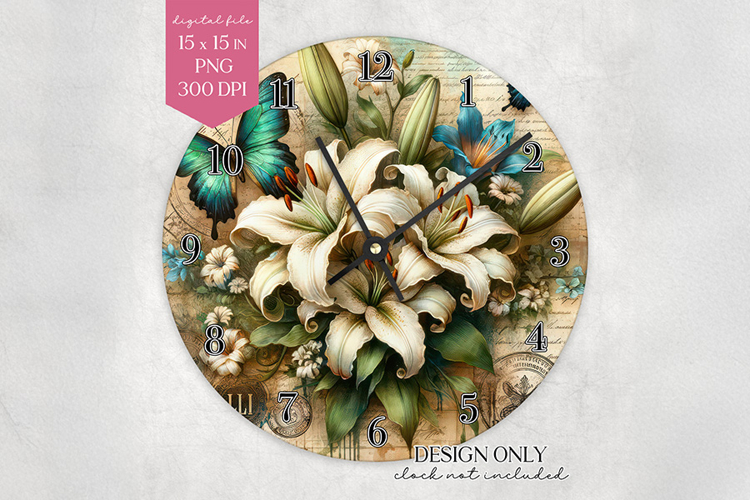 Clock Face Clipart Image 5