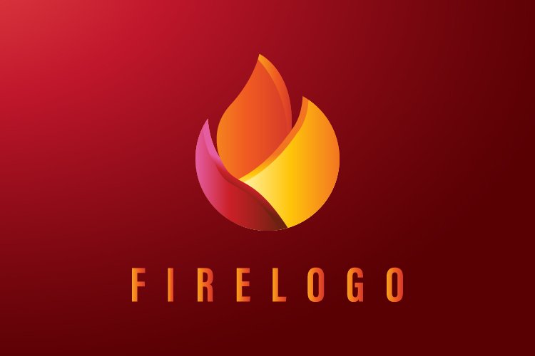Abstract fire logo template - Eps 10 example image 1