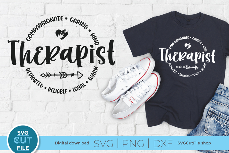 Therapist svg, school therapist svg for shirts and tote bags