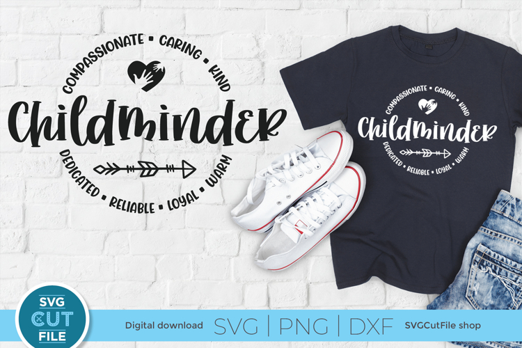 Childminder svg, a childcare worker or babysitter design