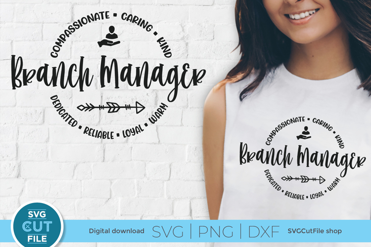 Branch Manager svg - an office manager svg file for crafters