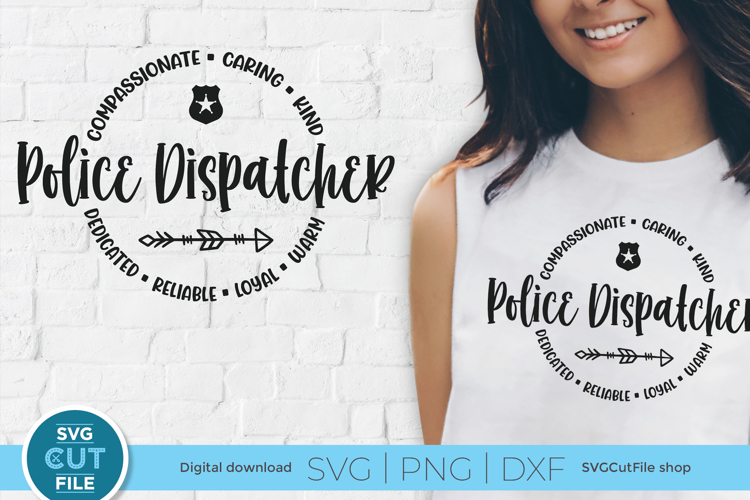 Police Dispatcher svg - a dispatcher design for Cricut