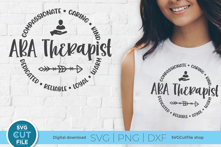 ABA therapist svg - a behavior therapist svg for crafters example image 1