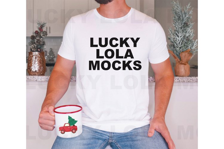White Tshirt Mockup Image 14